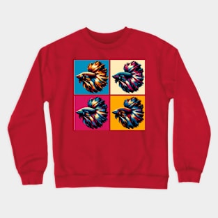 Male Betta - Cool Tropical Fish Crewneck Sweatshirt